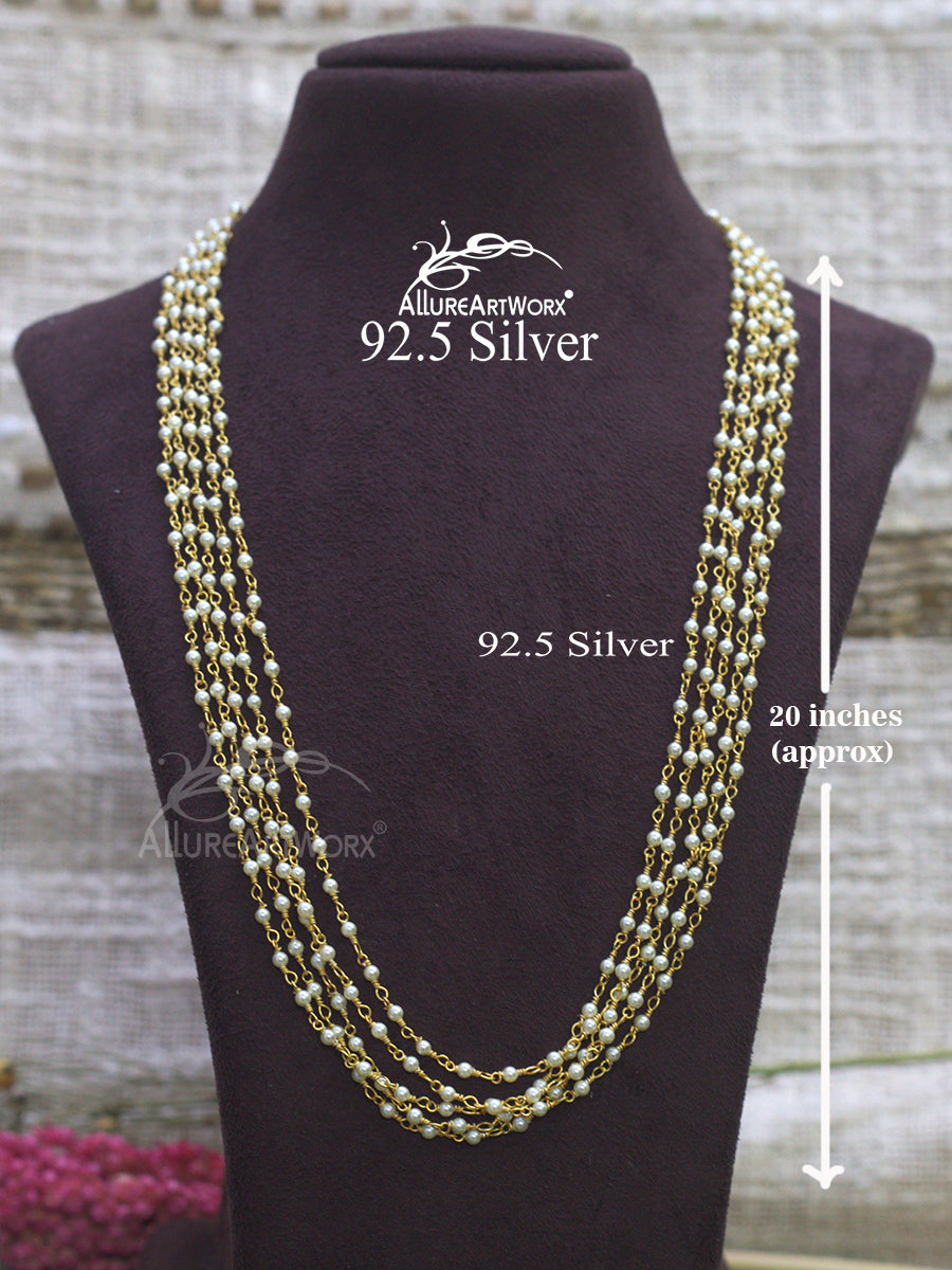 Nithila Silver Neckpiece