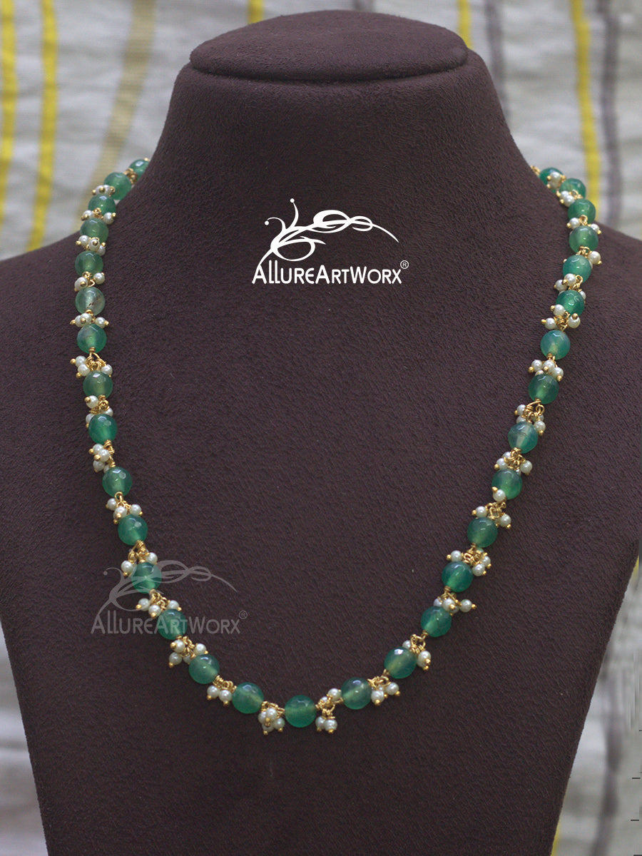 Green Agate Neckpiece