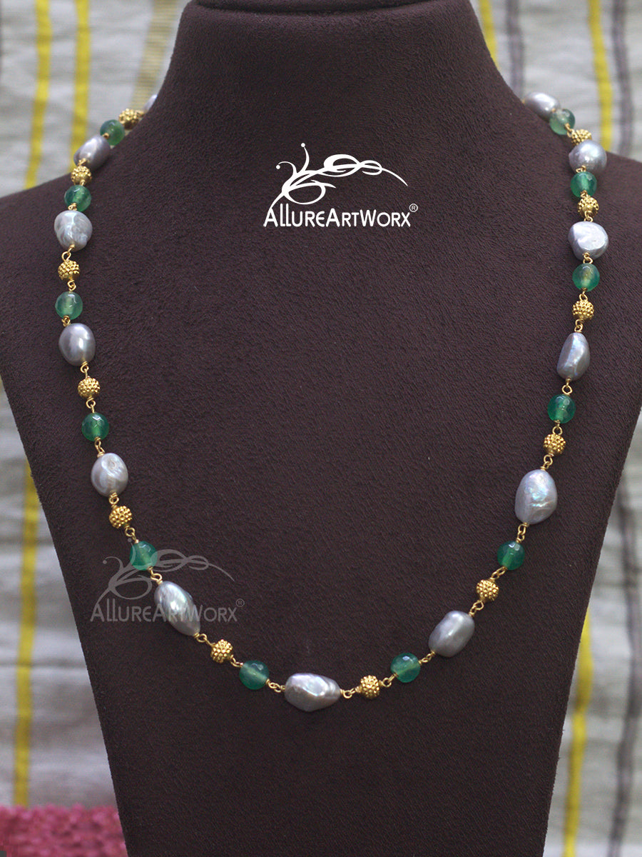 Baroque Agate Neckpiece