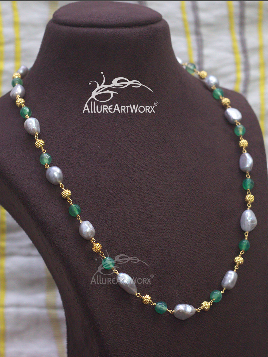 Baroque Agate Neckpiece