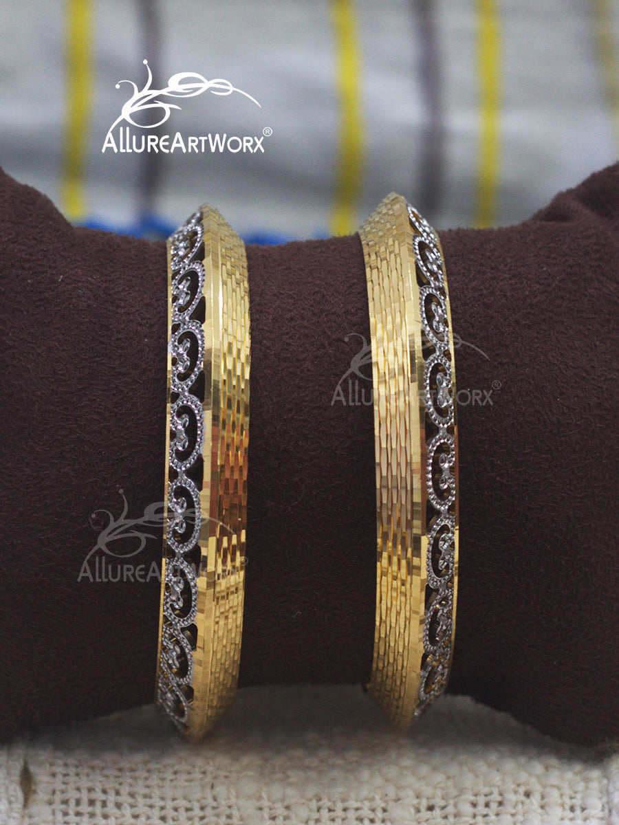 Trendy Bangles(Two-tone)