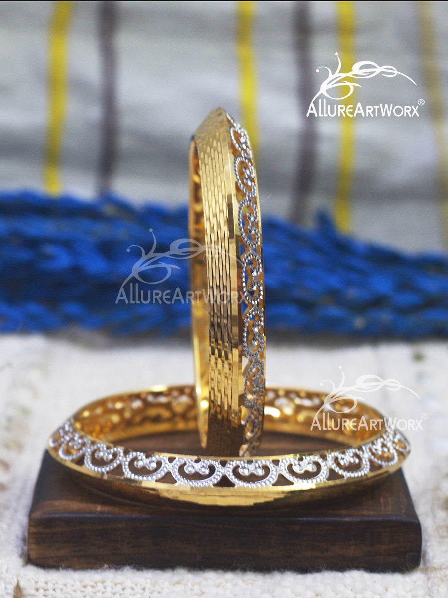 Trendy Bangles(Two-tone)