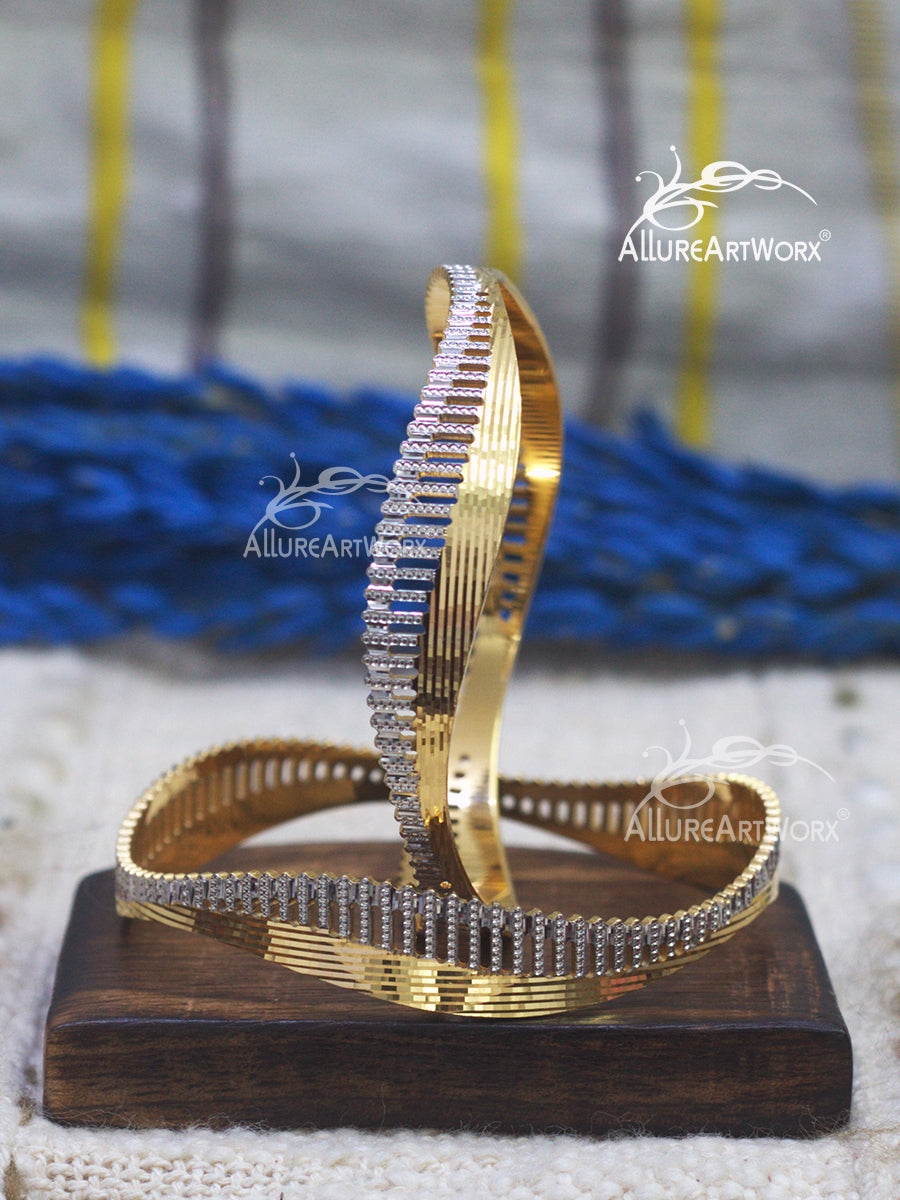 Trendy Bangles(Two-tone)