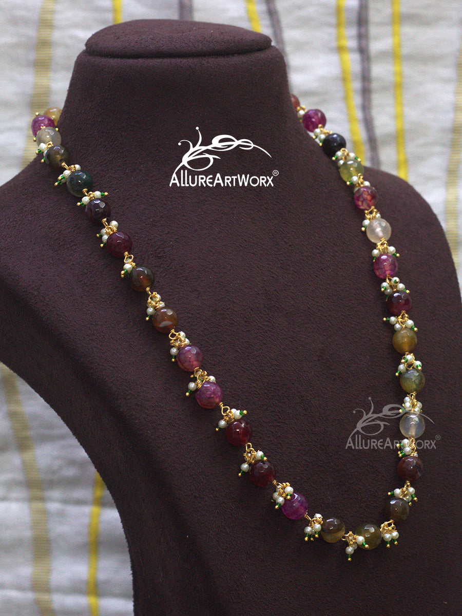 Multicoloured Agate Neckpiece
