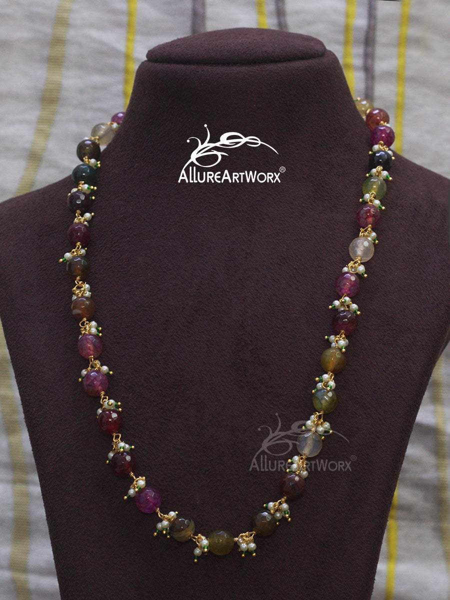 Multicoloured Agate Neckpiece