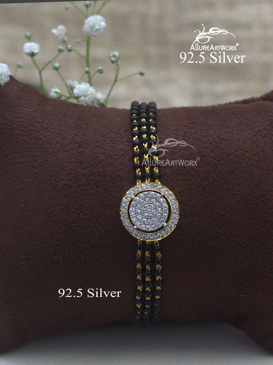 Aelina Silver Mangalsutra Bracelet