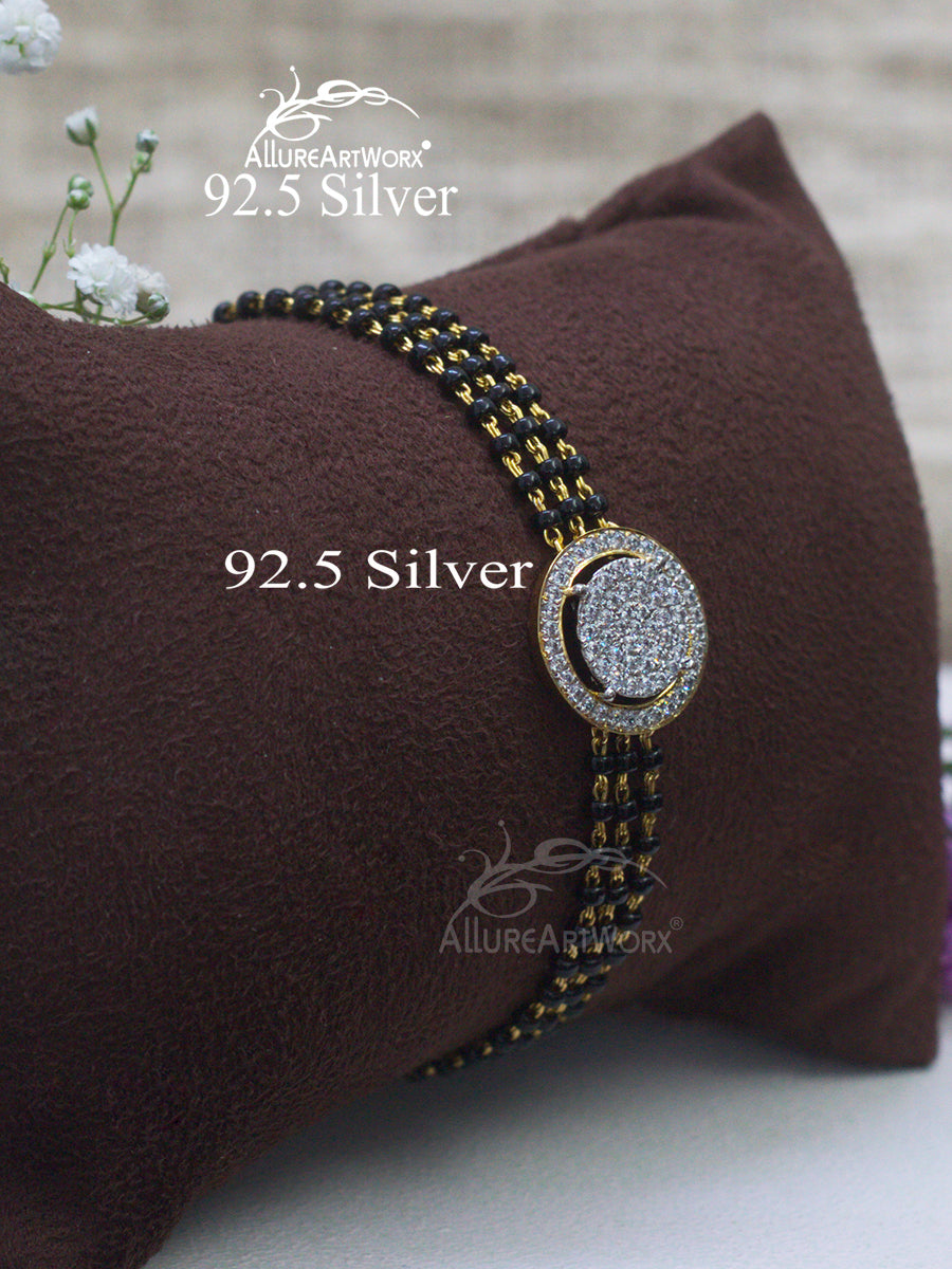 Aelina Silver Mangalsutra Bracelet