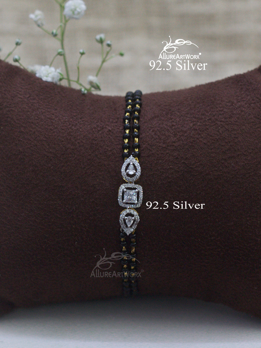 Aviva Silver Mangalsutra Bracelet