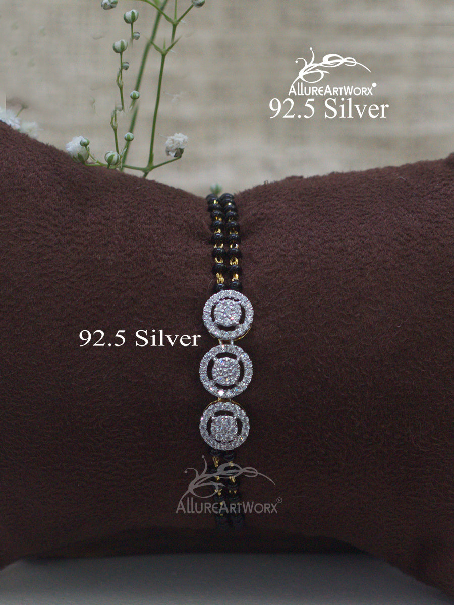 Aelina Silver Mangalsutra Bracelet