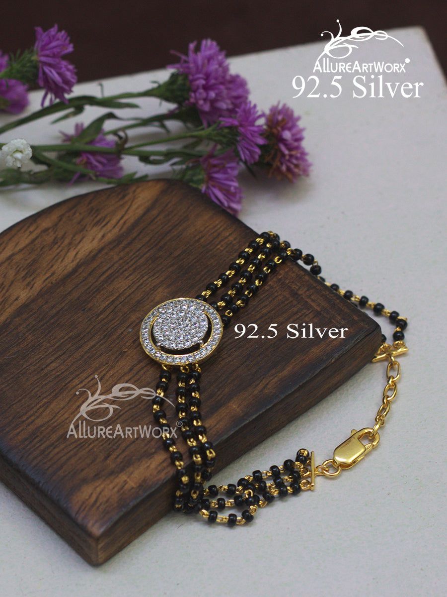 Aelina Silver Mangalsutra Bracelet