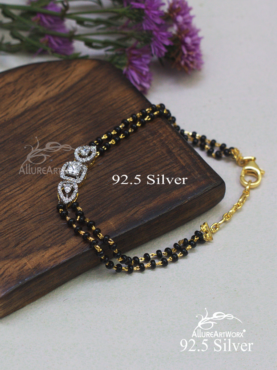 Aviva Silver Mangalsutra Bracelet