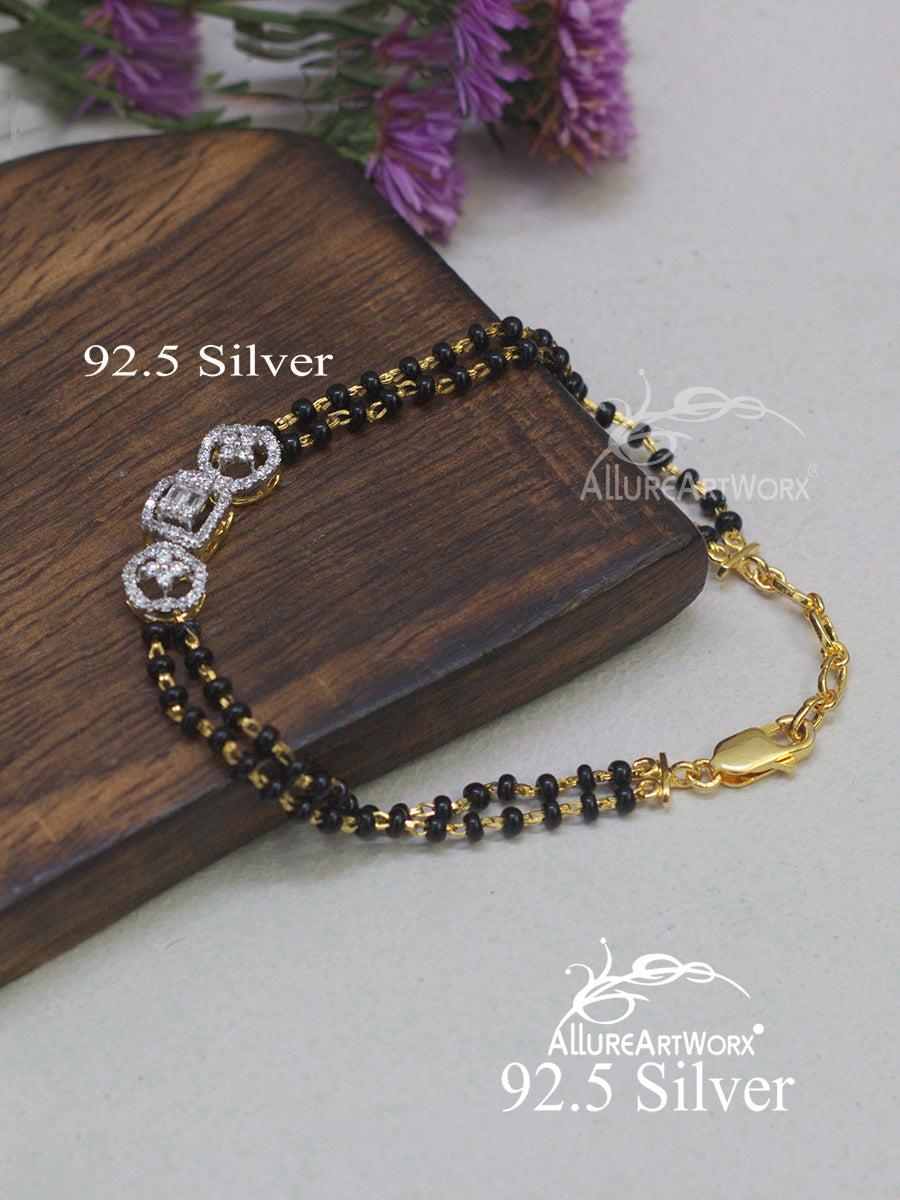 Aviva Silver Mangalsutra Bracelet