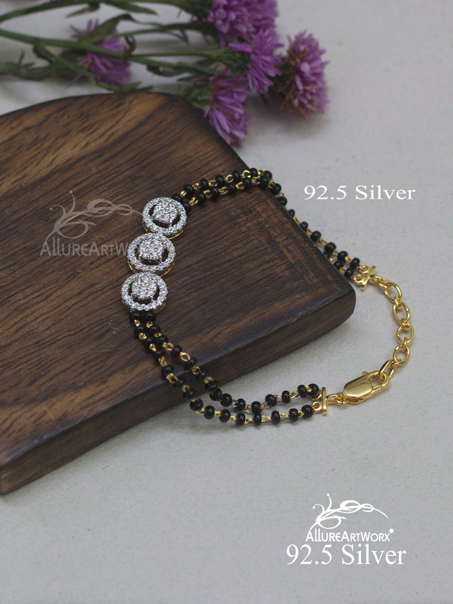 Aelina Silver Mangalsutra Bracelet