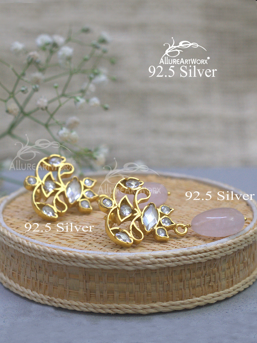 Blush Silver Earrings