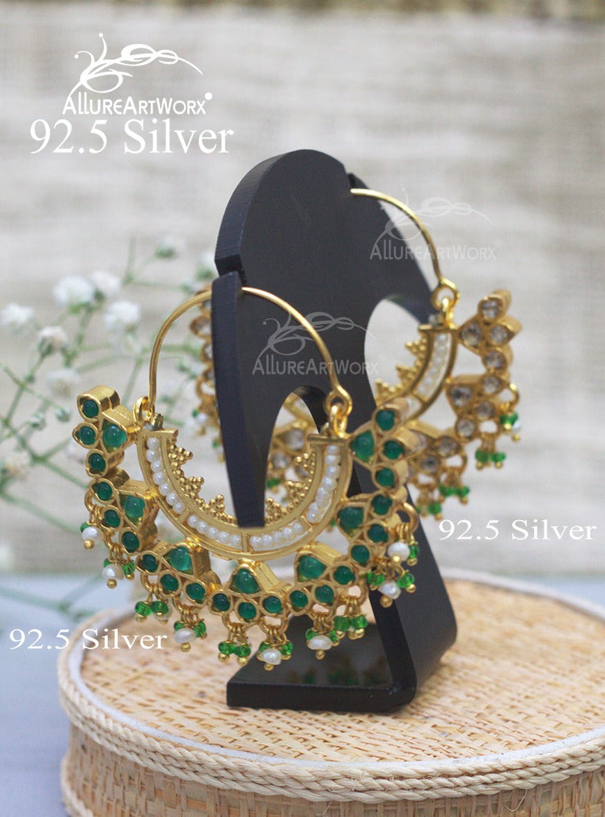 Aadhira Silver Earrings(2 way)