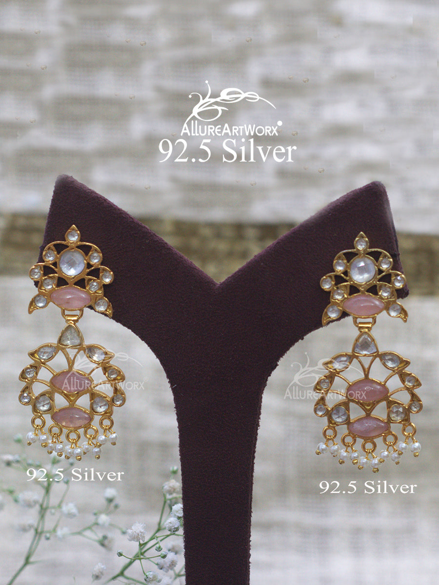Ruzova Silver Earrings