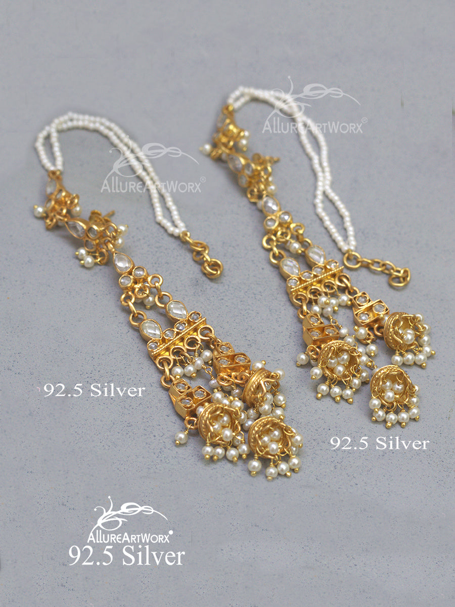 Nithila Silver Earrings(long)