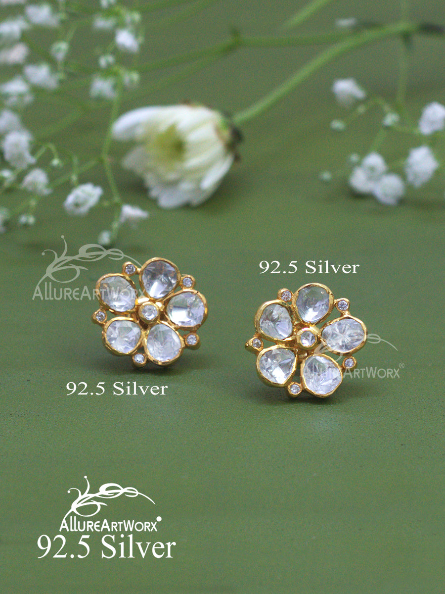 Flora Silver Earrings