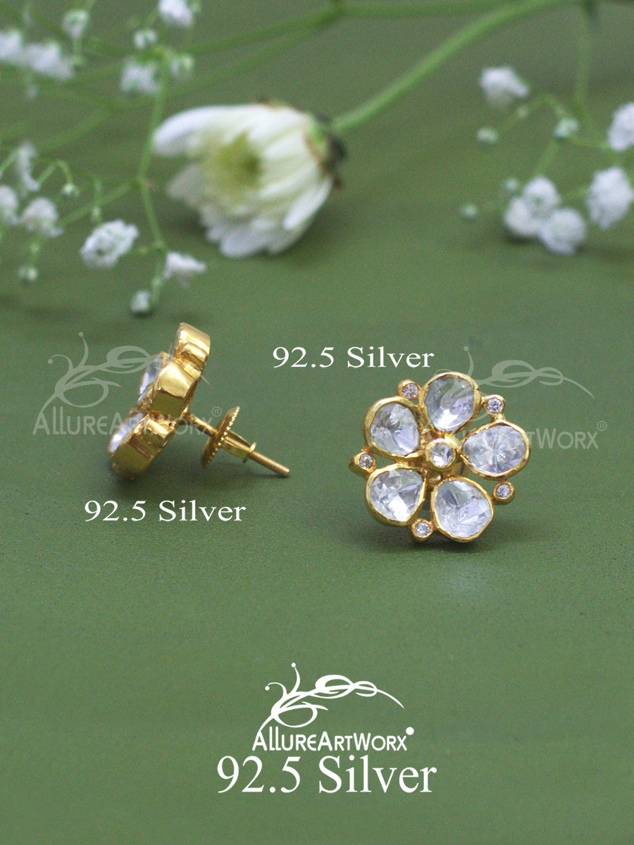 Flora Silver Earrings