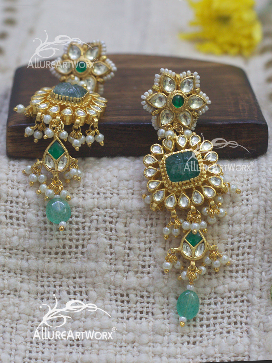 Kundan Earrrings(long)