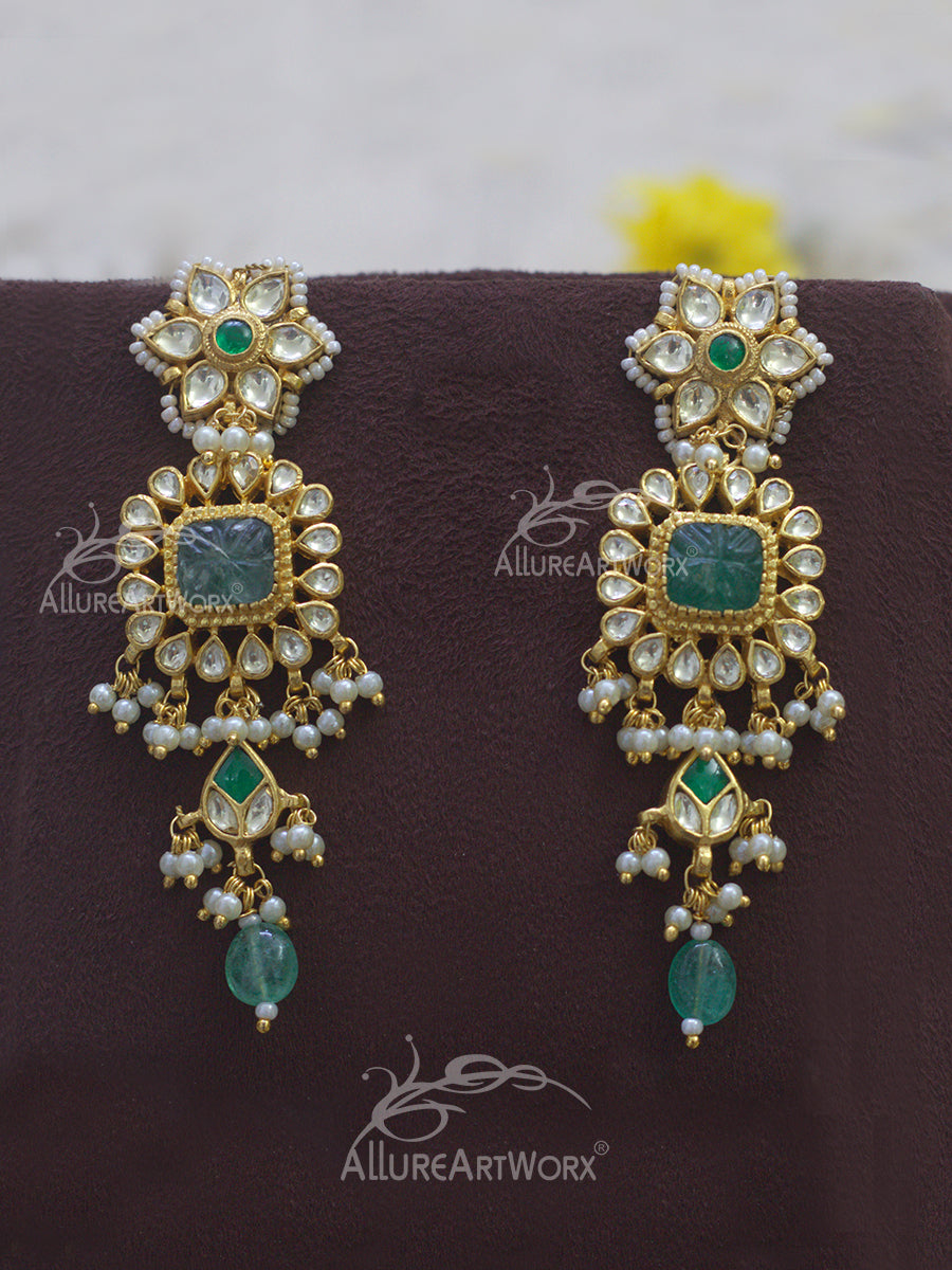 Kundan Earrrings(long)