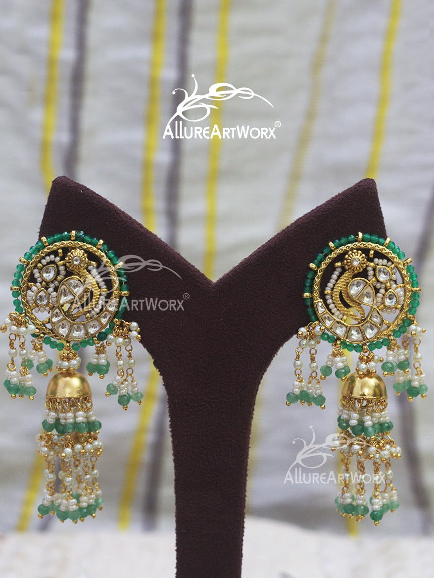 Peacock Jhumkas