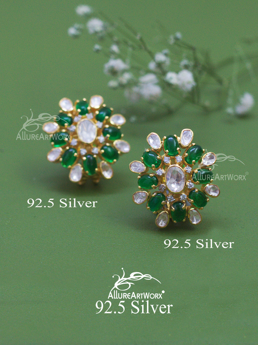 Verdelle Silver Earrings