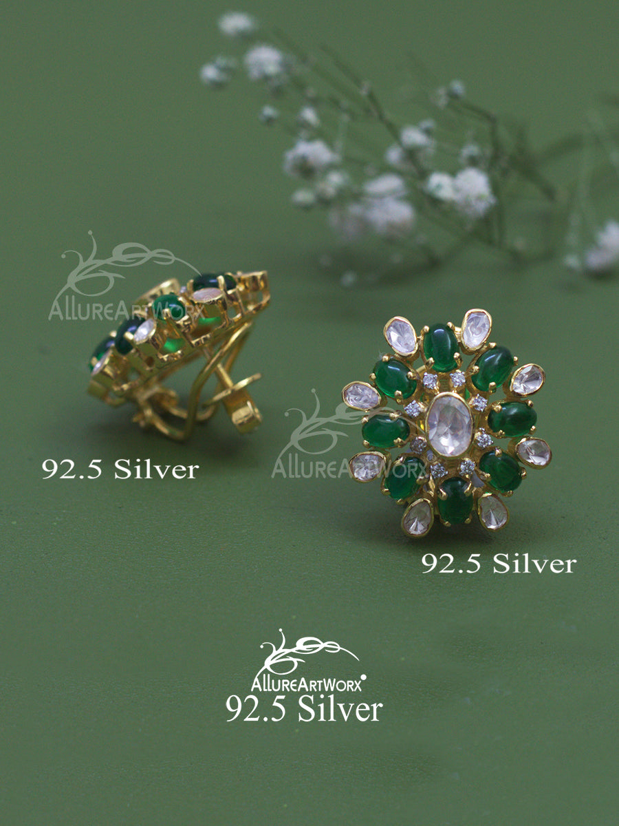 Verdelle Silver Earrings