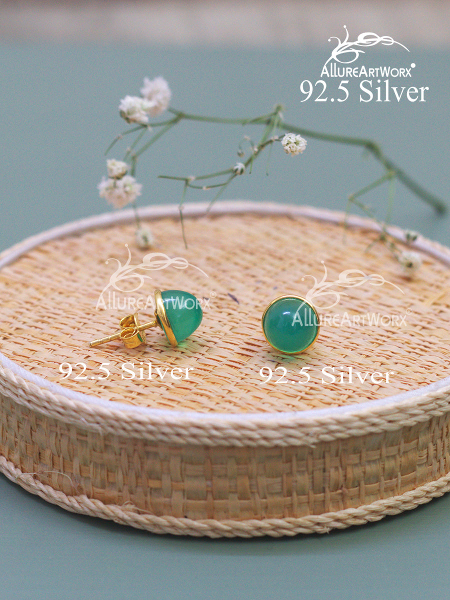 Onyx Silver Earrings