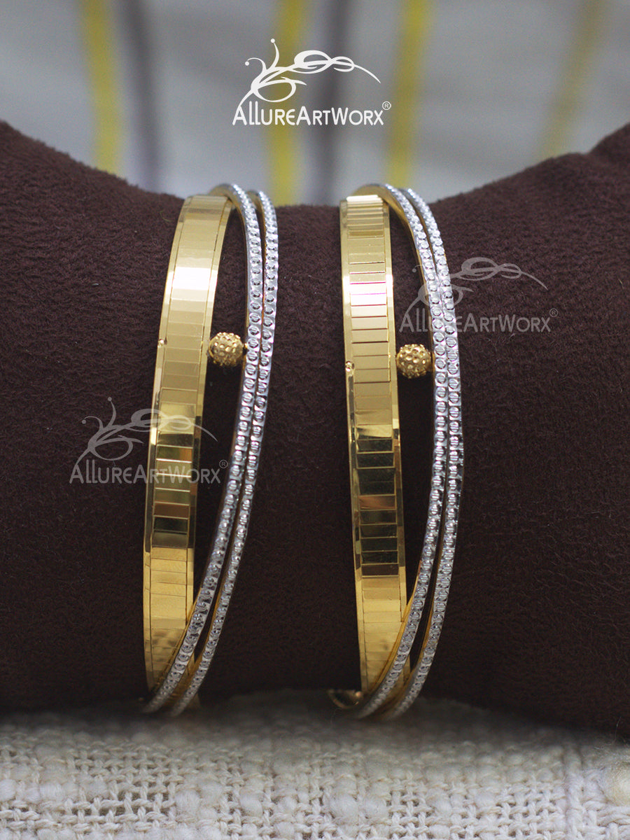 Trendy Bangles(two tone)
