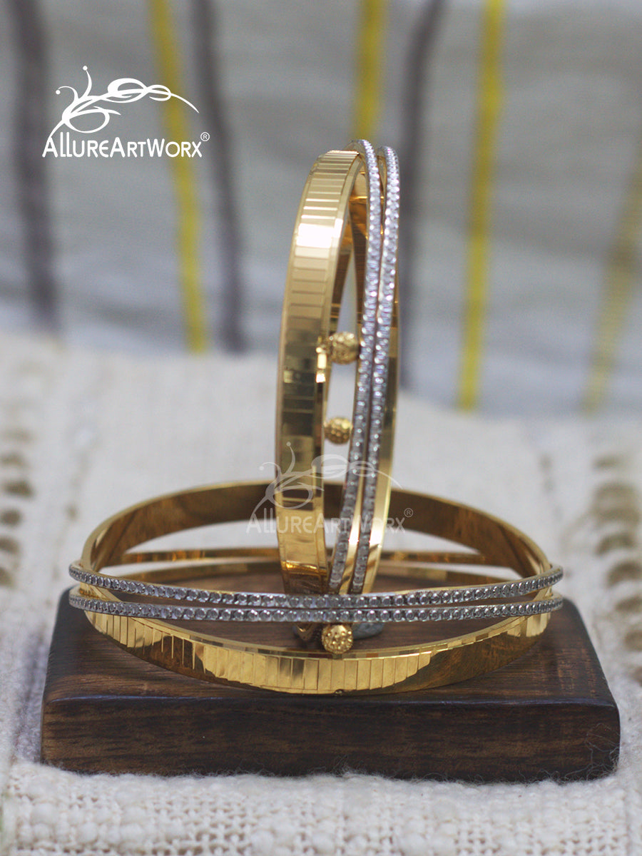 Trendy Bangles(two tone)