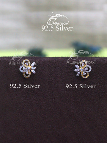 Chrysanthe Silver Earrings