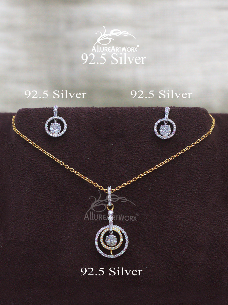 Della Silver Pendant Set