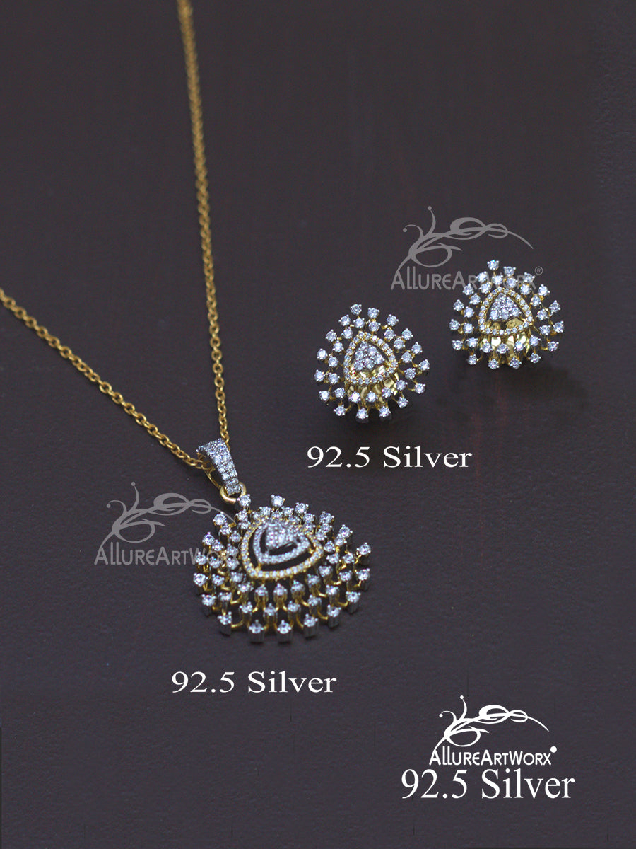 Aino Silver Pendant Set