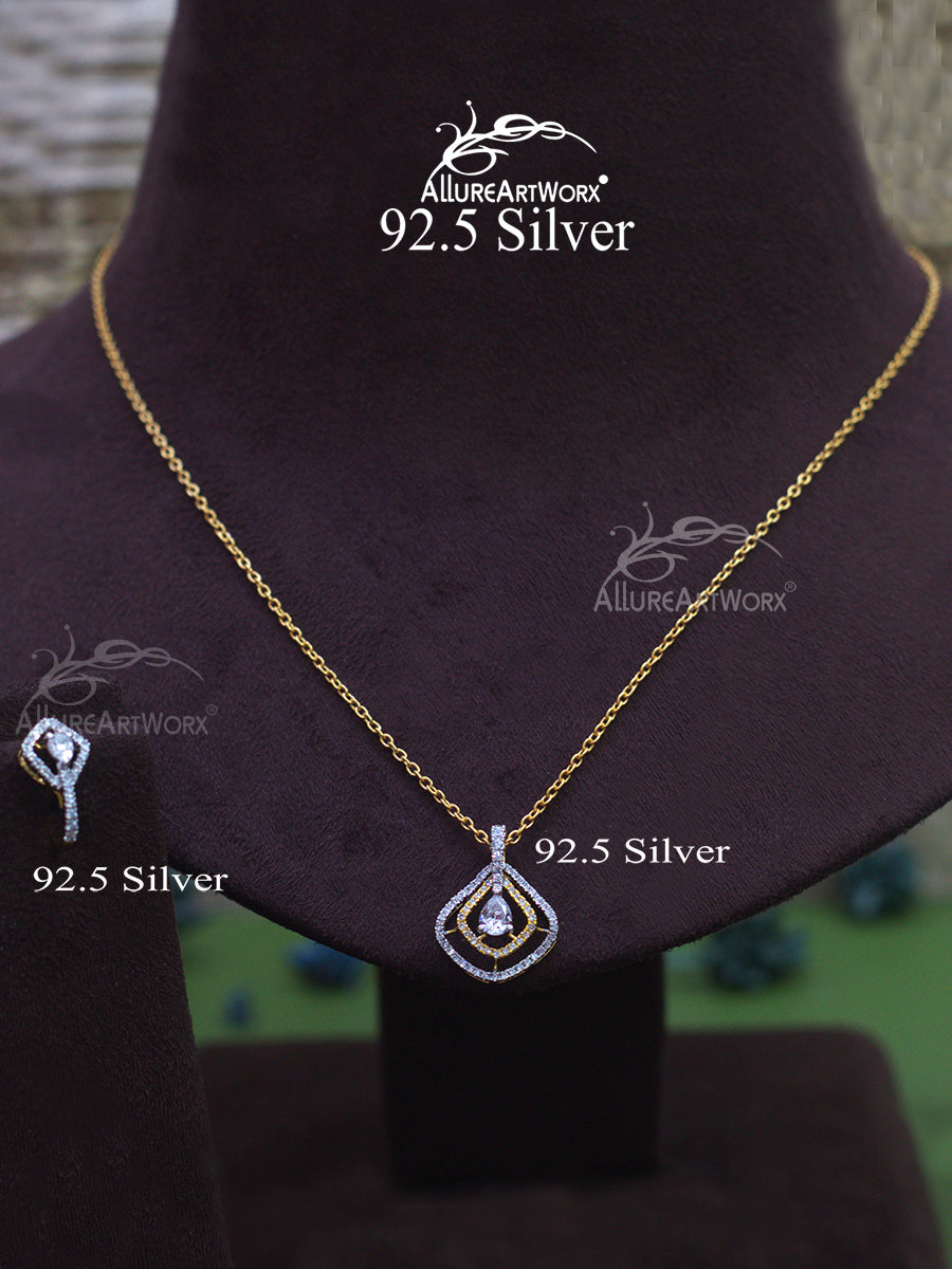 Phoebe Silver Pendant Set