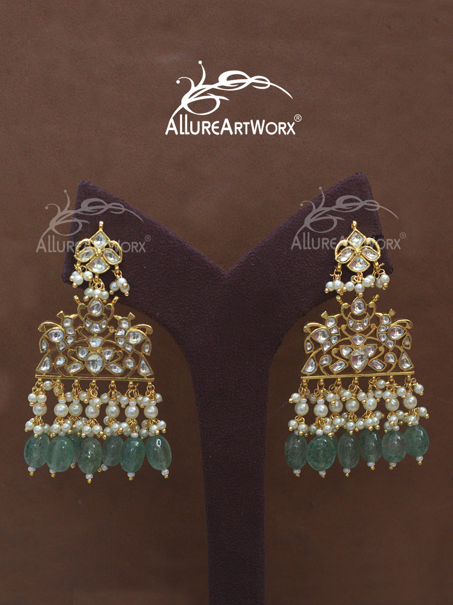 Kundan Earrings(long)