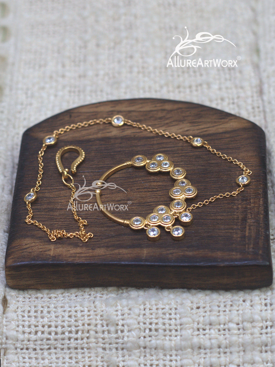 Dazzling Nosering(with chain)