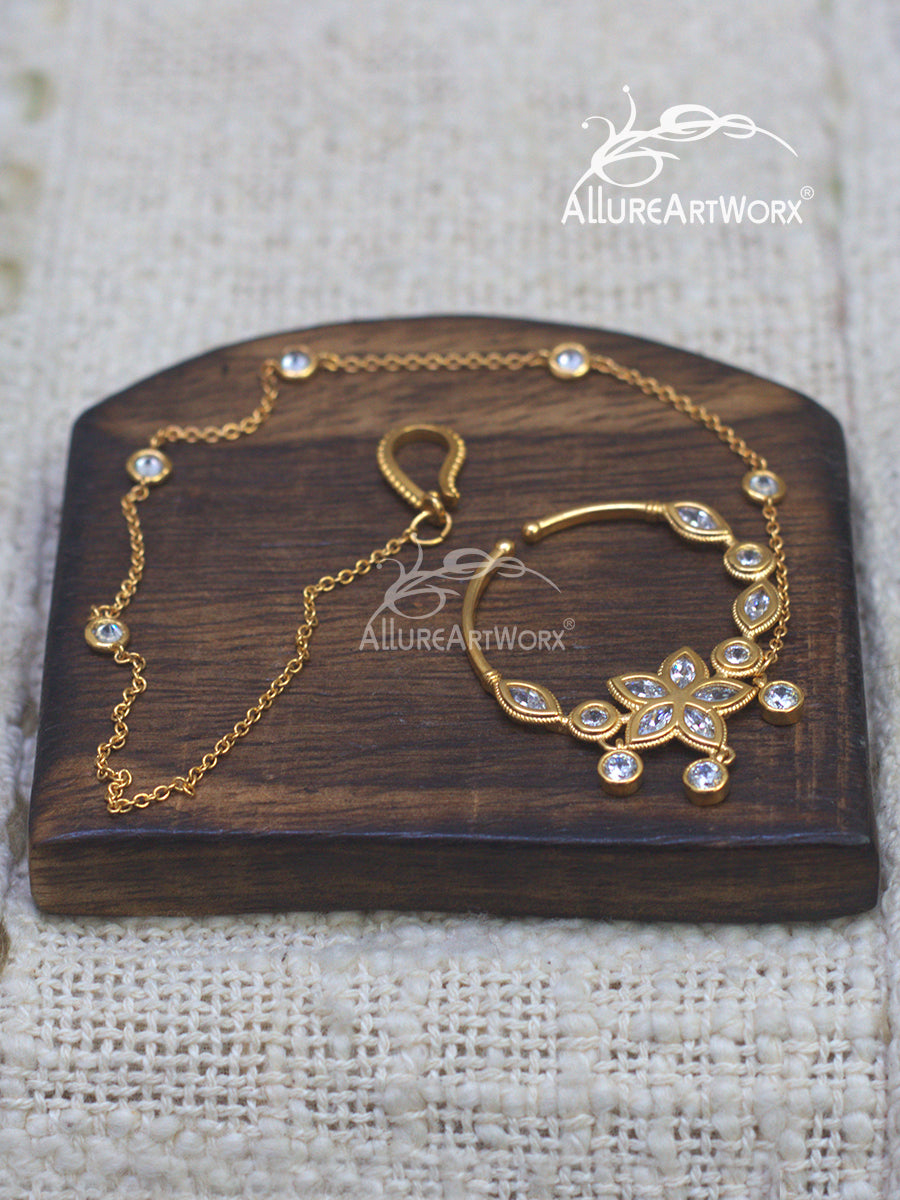 Dazzling Nosering(with chain)