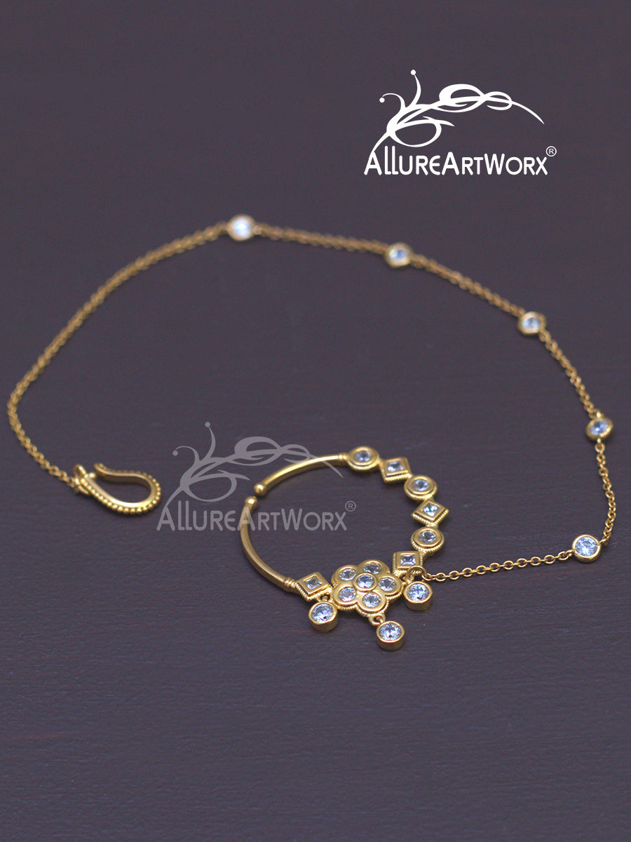 Dazzling Nosering(with chain)