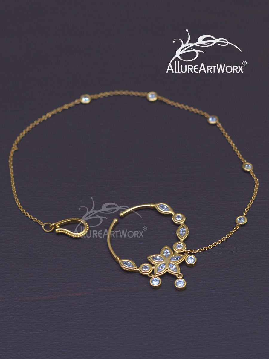 Dazzling Nosering(with chain)