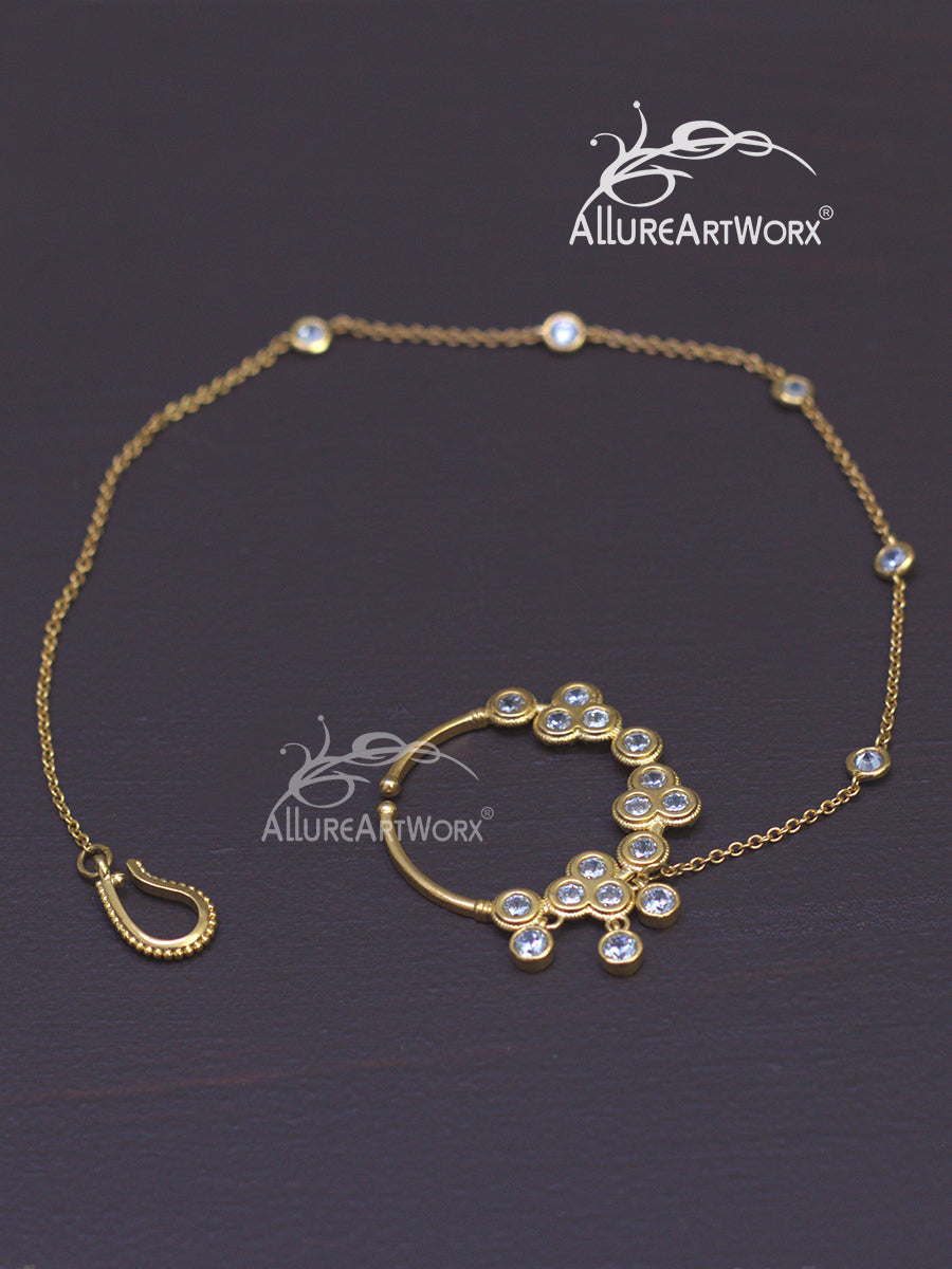 Dazzling Nosering(with chain)