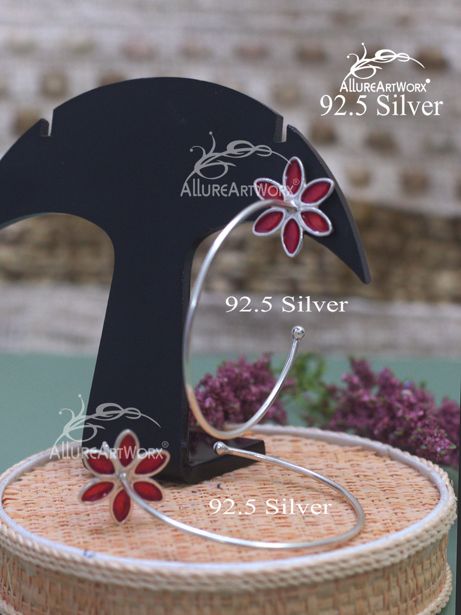 Flora Silver Earrings