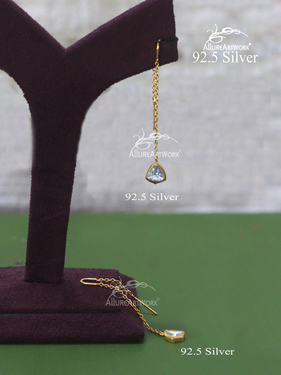 Sui Dhaaga Silver Earrings