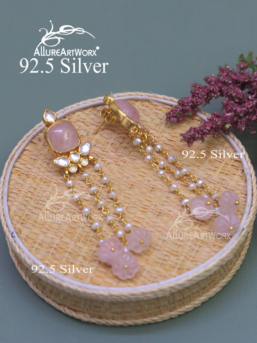 Ruzova Silver Earrings