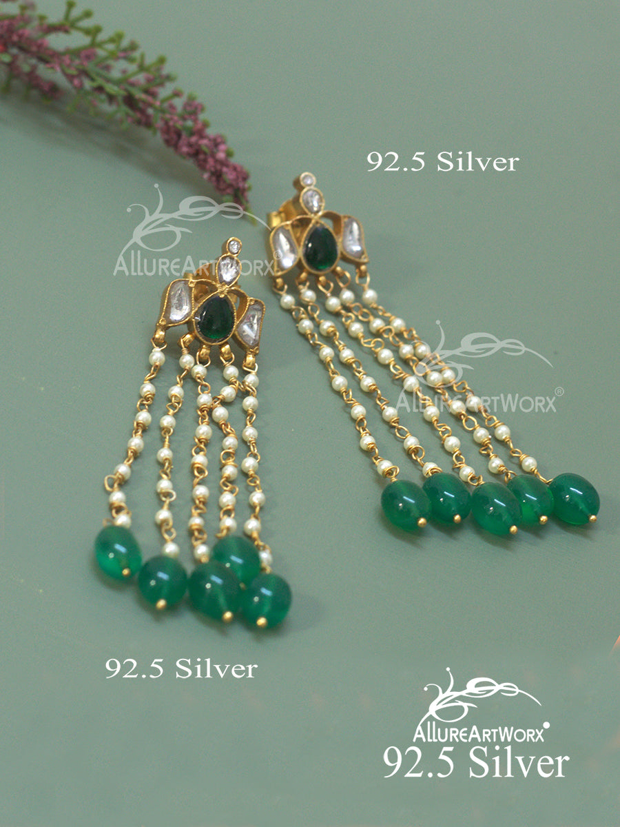 Calista Silver Earrings(long)