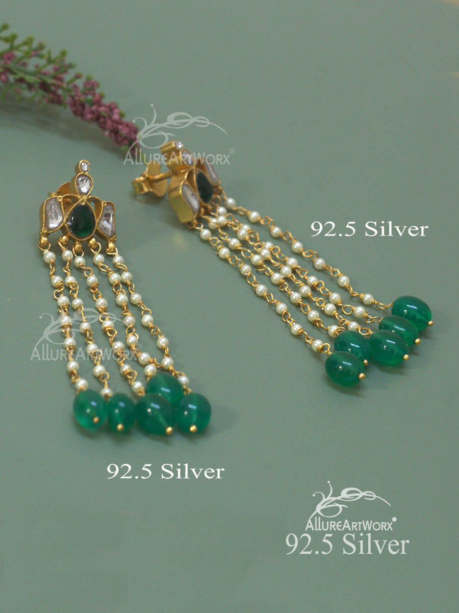 Calista Silver Earrings(long)