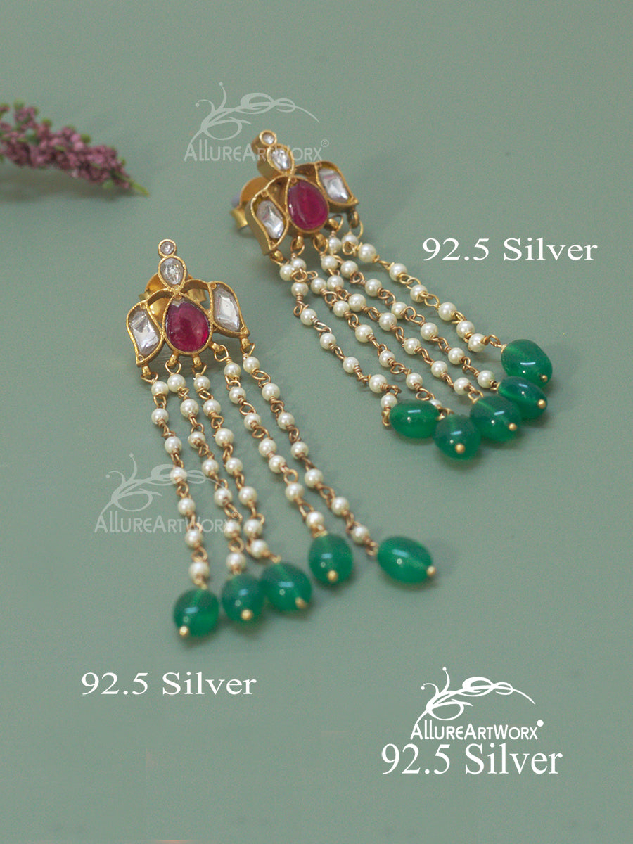 Calista Silver Earrings(long)