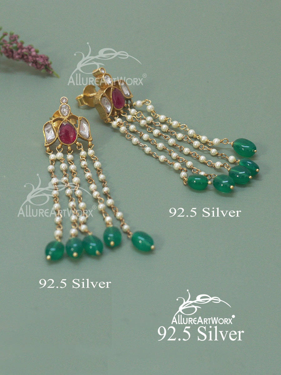 Calista Silver Earrings(long)