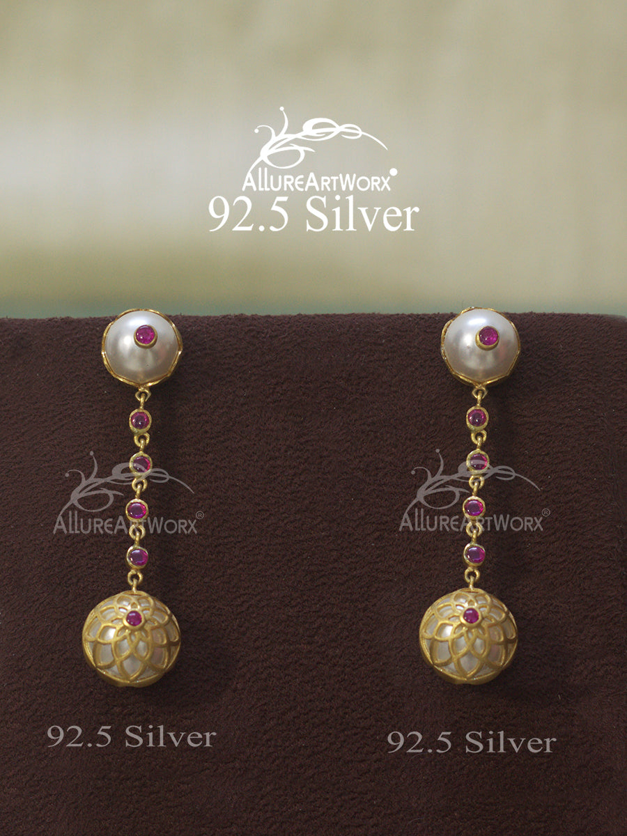 Margaret Silver Earrings(long)