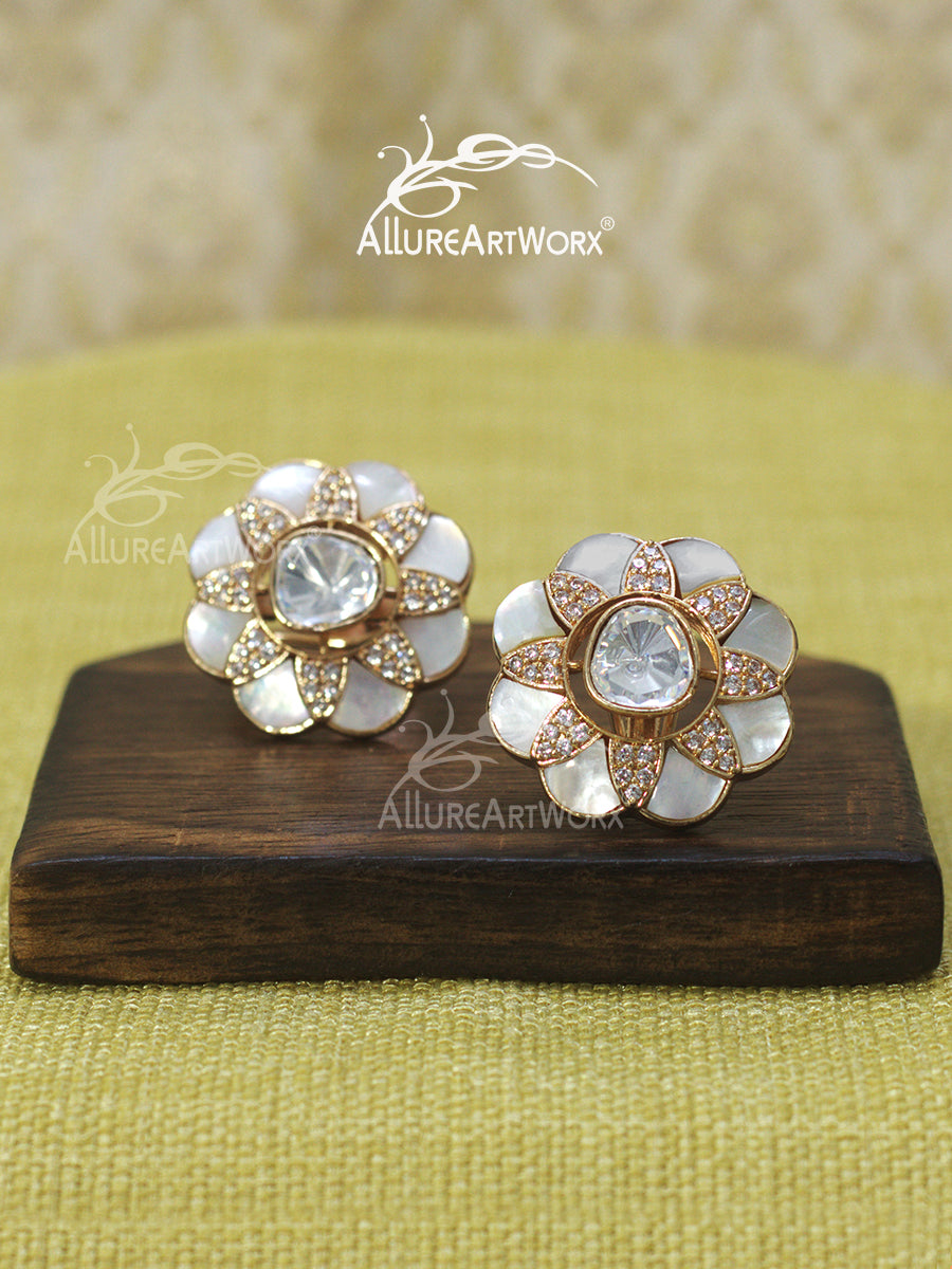 Trendy Earrings(big-light rosegold)